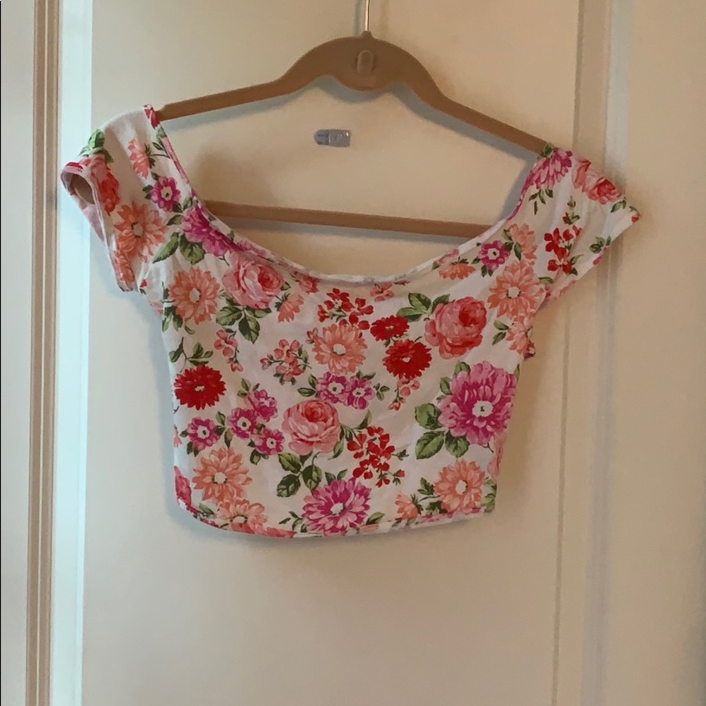 Abercrombie Floral crop top